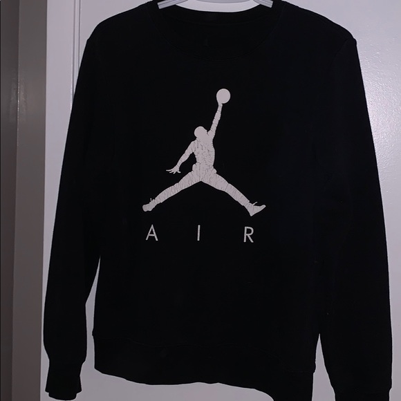 Jordan Sweaters - Black Jordan’s logo sweatshirt